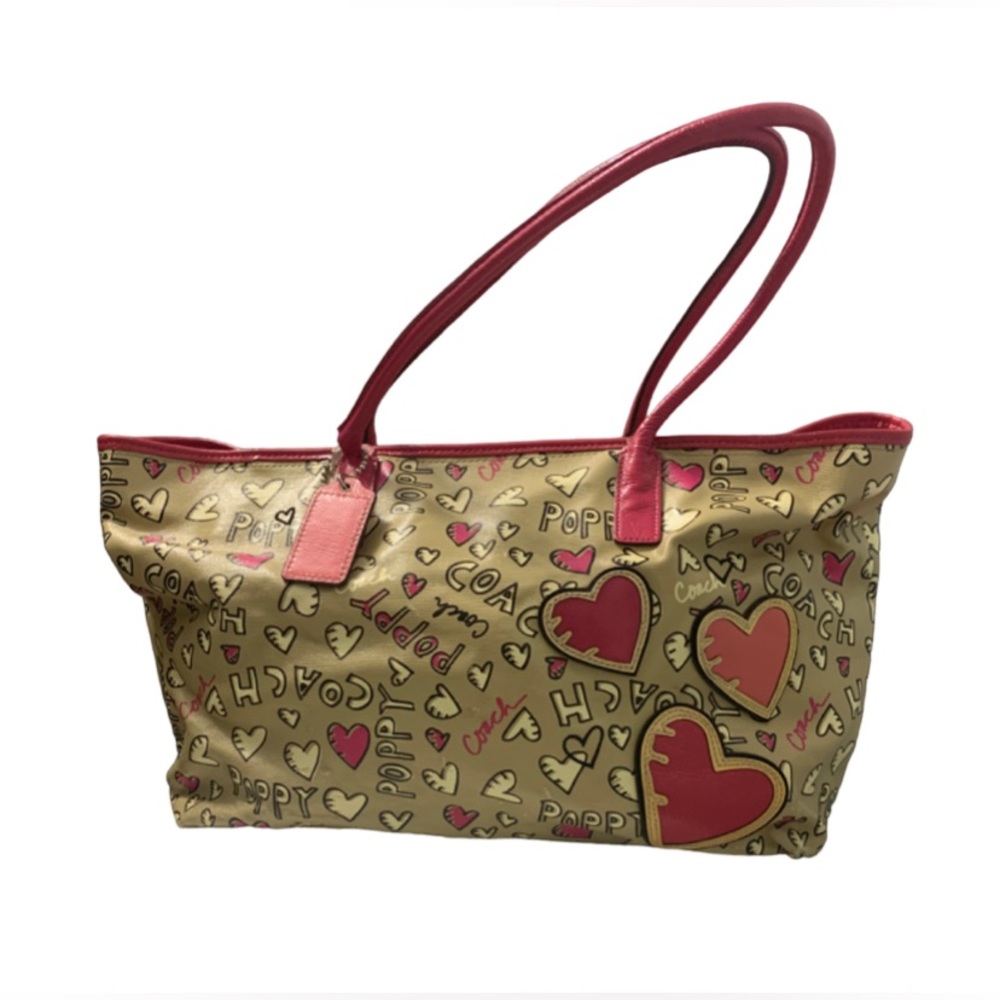 COACH POPPY large pink shoulder bag